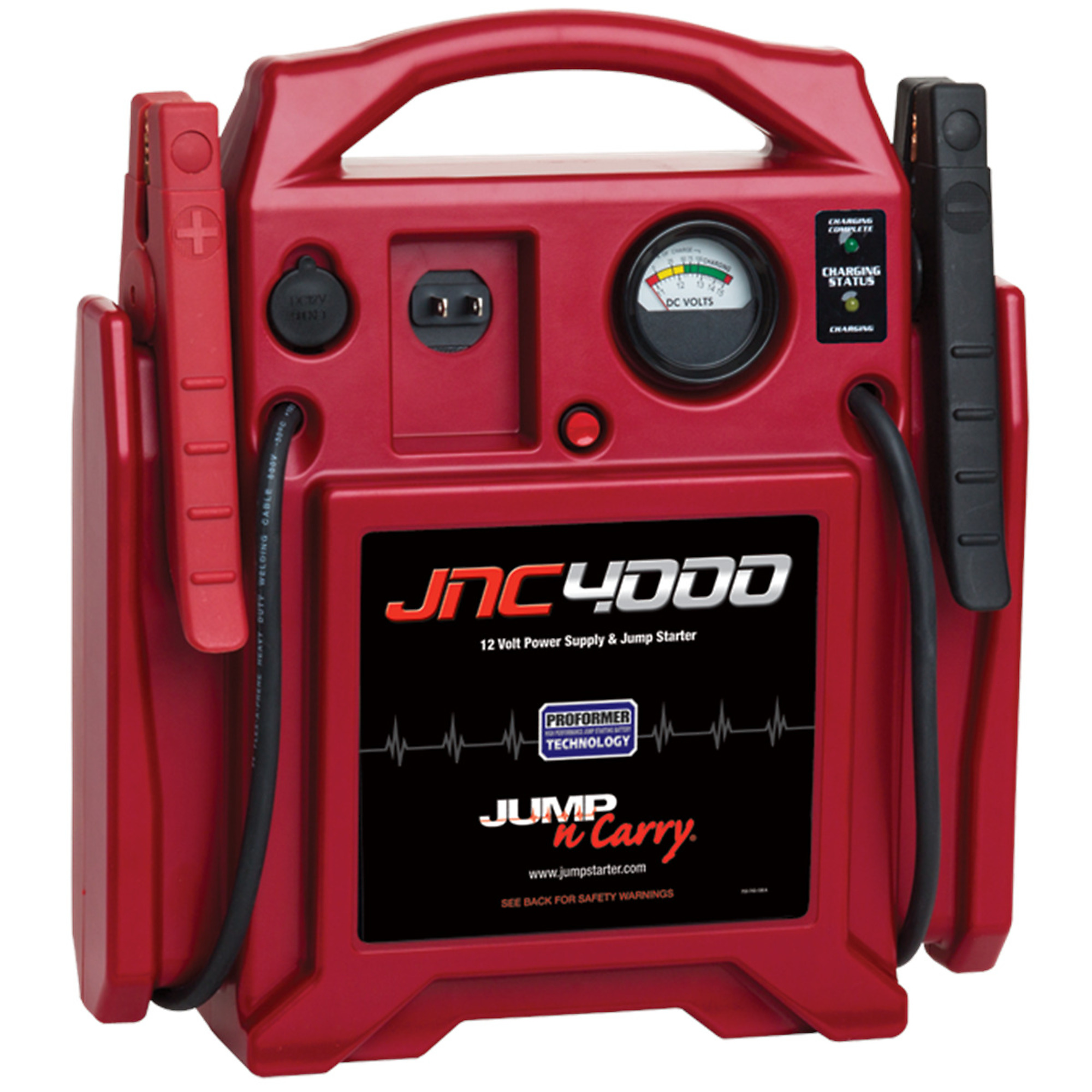 Clore Automotive Jump-n-Carry Jump Starter — 1100 Peak Amps, 12 Volt, 23in. Welding Cable Leads, Model# SOLJNC4000